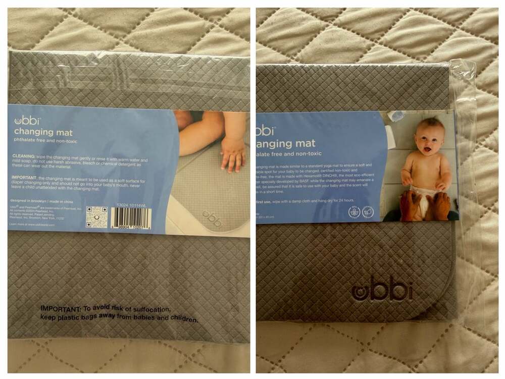 Ubbi Changing Mat Gray